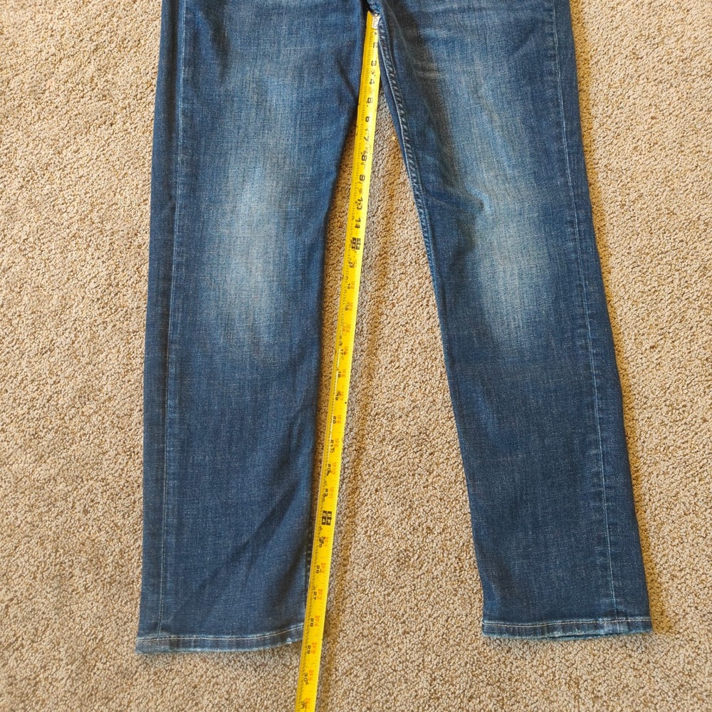 AllSaints Jeans Mens 34 Blue Rex Slim Fit Stretch Denim 5 Pocket Mid Wash ME069W - Picture 11 of 13